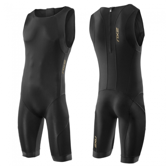 2XU Swim skin (zwem) trisuit heren backzip 2015 MT2693d BLK/BLK 2XUMT2693D